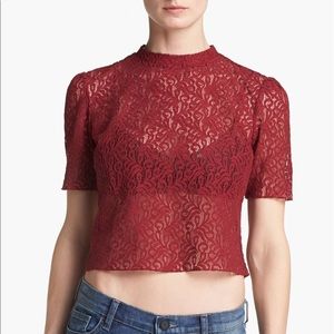 Lace Puff Sleeve Top | Nordstrom